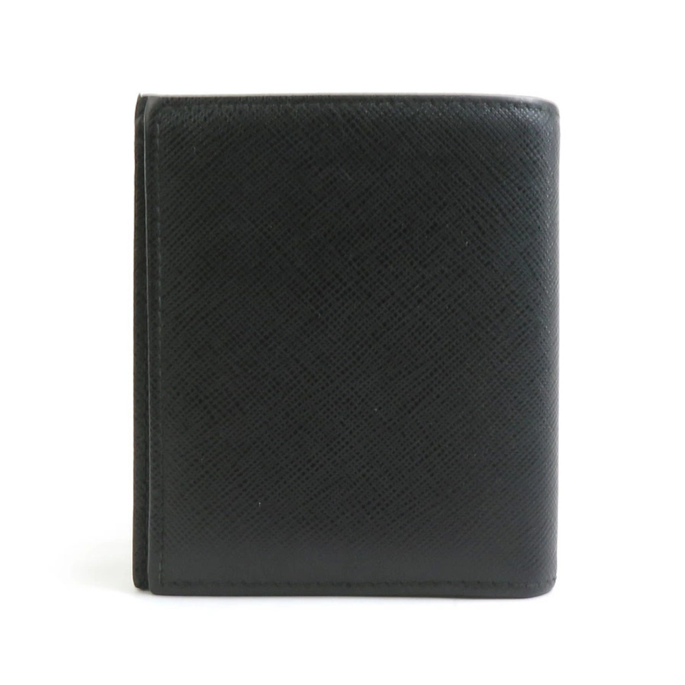 Prada Bi fold Wallet Leather Black - Picture 2 of 5